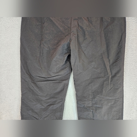 By Dyln Rain Pants Womens Sz M Black All Nylon Waterproof Wide Leg Zipper Pocket - Picture 9 of 13